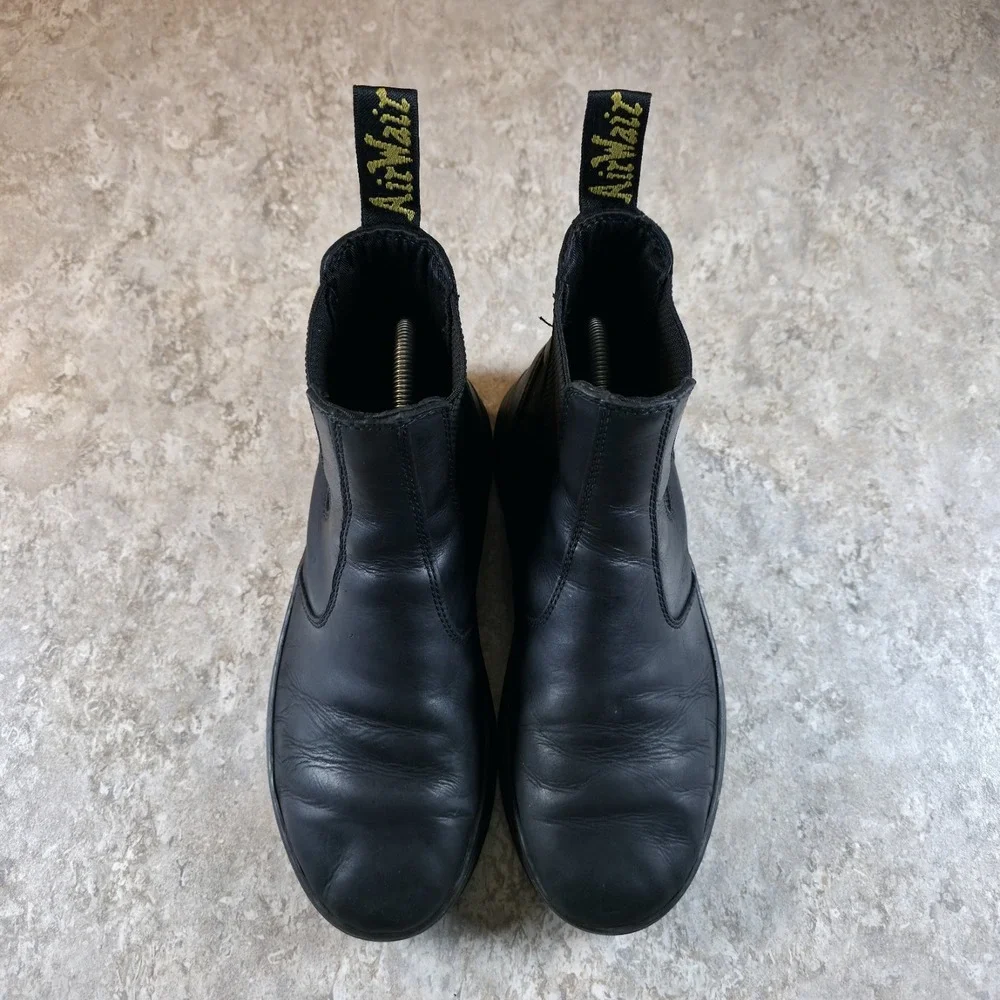 Doc Dr. Martens‎ Boots Mens 7 / Womens 8 Black Leather Embury Chelsea Pull On